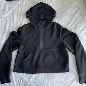 Lululemon Black Scuba Oversized Half Zip